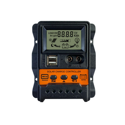 Napelemes vezérlő 30A 20A 10A napelemes szabályozó 12V/24V PWM akkumulátortöltő Auto LCD napelemes szabályozó kettős USB 5V kimenettel