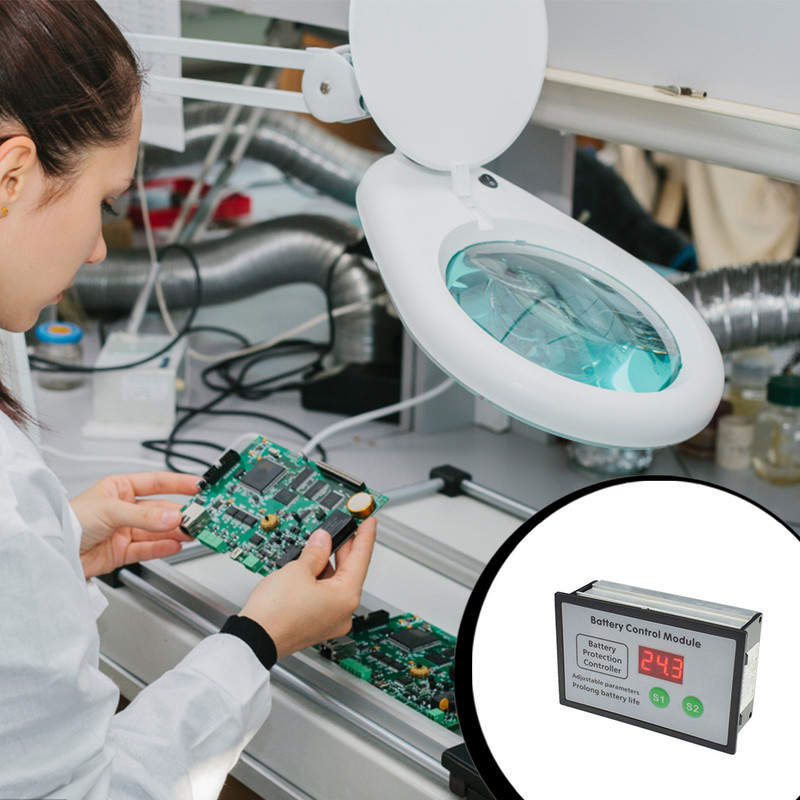 Universaalne aku laadimise juhtpaneel ülelaadimise kaitse Akude laadija kontroller Osade vahetamine