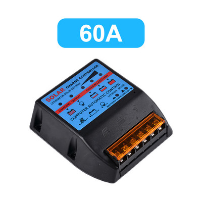 Solárny regulátor 10A/30A/60A/100A PWM regulátor 12V/24V s automatickou adaptáciou, fotovoltický solárny panel, nabíjačka batérií, regulátor