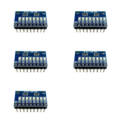 3-24V 8 bites piros közös anódos LED jelző bar barkácskészlet Arduino NANO MCU pi-hez