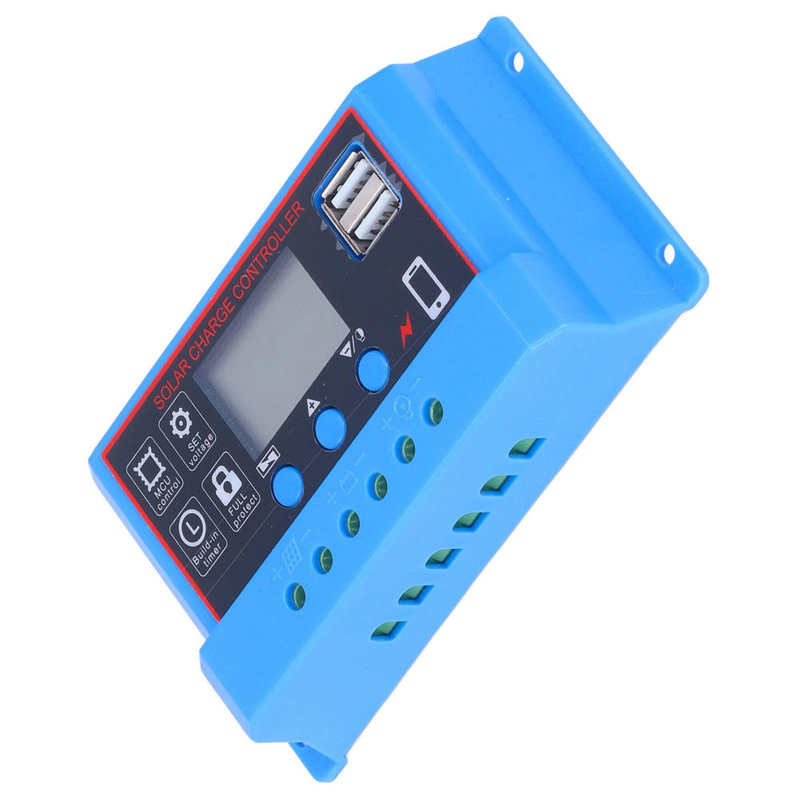 Fotovoltaikus akkumulátorvezérlő napelemes töltésvezérlő, kettős USB-kimenet az intelligens háztartásokhoz