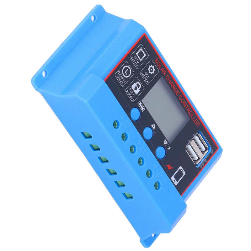 Fotovoltaikus akkumulátorvezérlő napelemes töltésvezérlő, kettős USB-kimenet az intelligens háztartásokhoz