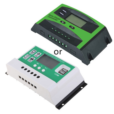 Контролер за слънчево зареждане с двоен USB порт Таймер Настройка на автоматичен параметър на PWM