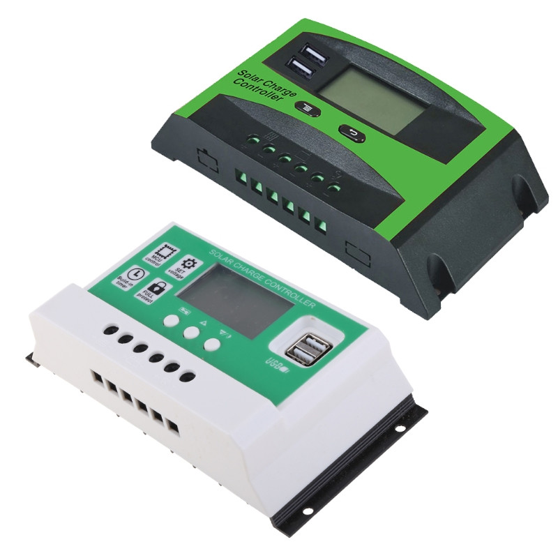 Solárny regulátor nabíjania s duálnym USB portom, nastavenie časovača, automatický PWM parameter