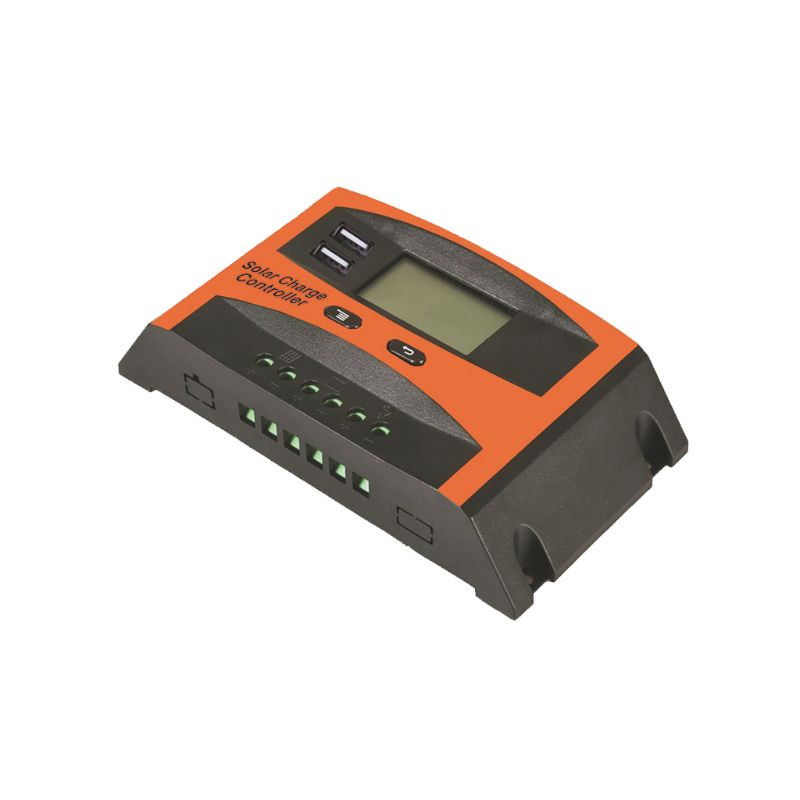 Solárny regulátor nabíjania s duálnym USB portom, nastavenie časovača, automatický PWM parameter