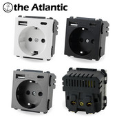 Séria S – modul napájacej zásuvky DE EU s USB typu C Funkčný modul USB C Kombinovaná zásuvka DIY zadarmo Čierna Biela Zlatá Sivá