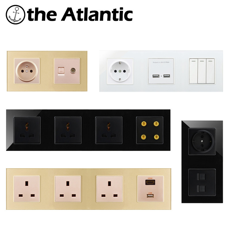 Séria S – modul napájacej zásuvky DE EU s USB typu C Funkčný modul USB C Kombinovaná zásuvka DIY zadarmo Čierna Biela Zlatá Sivá