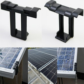 10db 30/35/40mm-es napelem klip sáreltávolító kapocs vízelvezető vízelvezető kapocs fotovoltaikus panel vízelvezető kapcsok