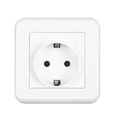 USB sienas kontaktligzda Elektrība 1/2 virzienu kontaktdakšas strāvas kontaktligzda 16 A, iebūvēta EU Square Schuko viedtālruņa planšetdatoram MP3 biroja virtuvei