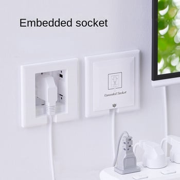 UK Plug 13A Wall Embedded Socket Panel, Hidden Wall 220V Electrical Socket, Model 86 Refrigerator Invisible Pocket