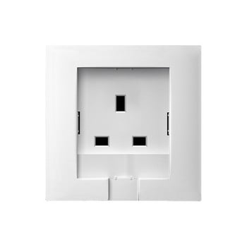 UK Plug 13A Wall Embedded Socket Panel, Hidden Wall 220V Electrical Socket, Model 86 Refrigerator Invisible Pocket