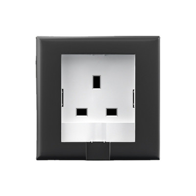 UK Plug 13A fali beágyazott aljzatpanel, rejtett fali 220V elektromos aljzat, 86-os modell, hűtőszekrény láthatatlan konnektor