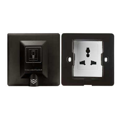 UK Plug 13A fali beágyazott aljzatpanel, rejtett fali 220V elektromos aljzat, 86-os modell, hűtőszekrény láthatatlan konnektor