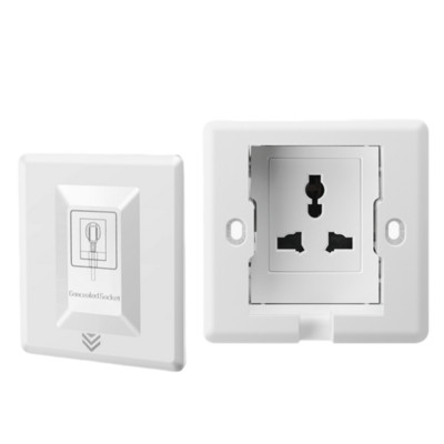 UK Plug 13A fali beágyazott aljzatpanel, rejtett fali 220V elektromos aljzat, 86-os modell, hűtőszekrény láthatatlan konnektor