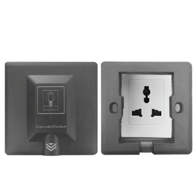 UK Plug 13A fali beágyazott aljzatpanel, rejtett fali 220V elektromos aljzat, 86-os modell, hűtőszekrény láthatatlan konnektor