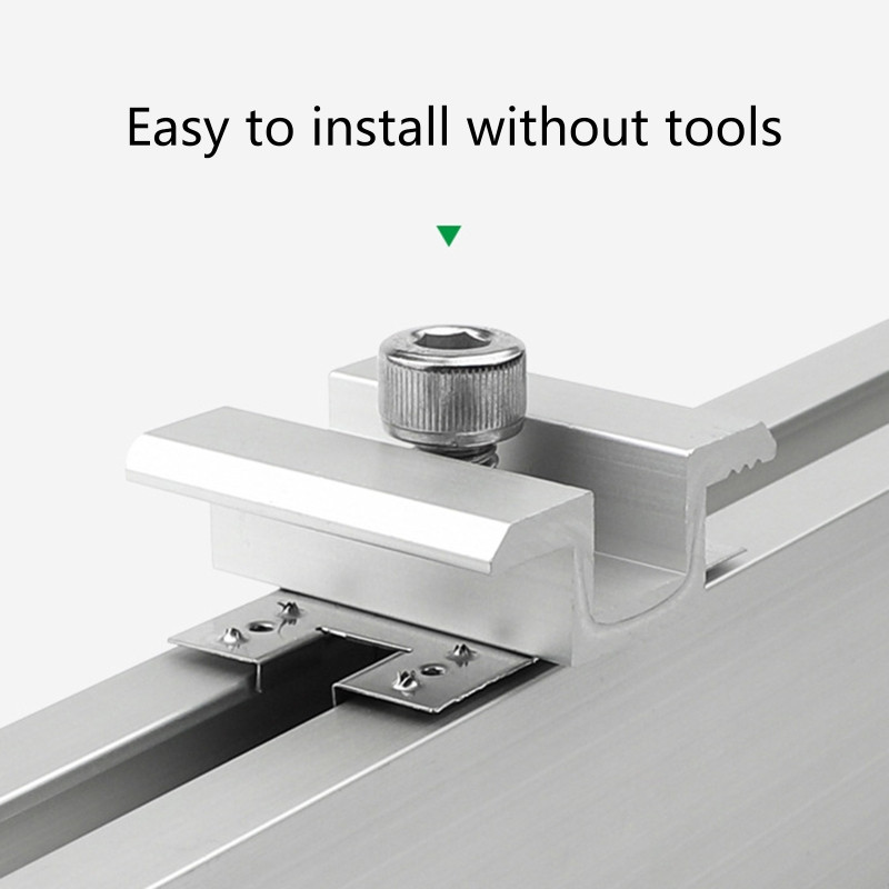 50 tk päikesepaneeli PV maandusklamber/seib Päikesepaneeli PV maandusjuhtiv leht