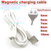 1vnt tarpas 5mm 6mm 7mm 8mm 9mm 10mm 2 kontaktų Magnetinio įkrovimo kabelio jungtis Vibratoriniams sekso žaislams moterims suaugusiems Prekė