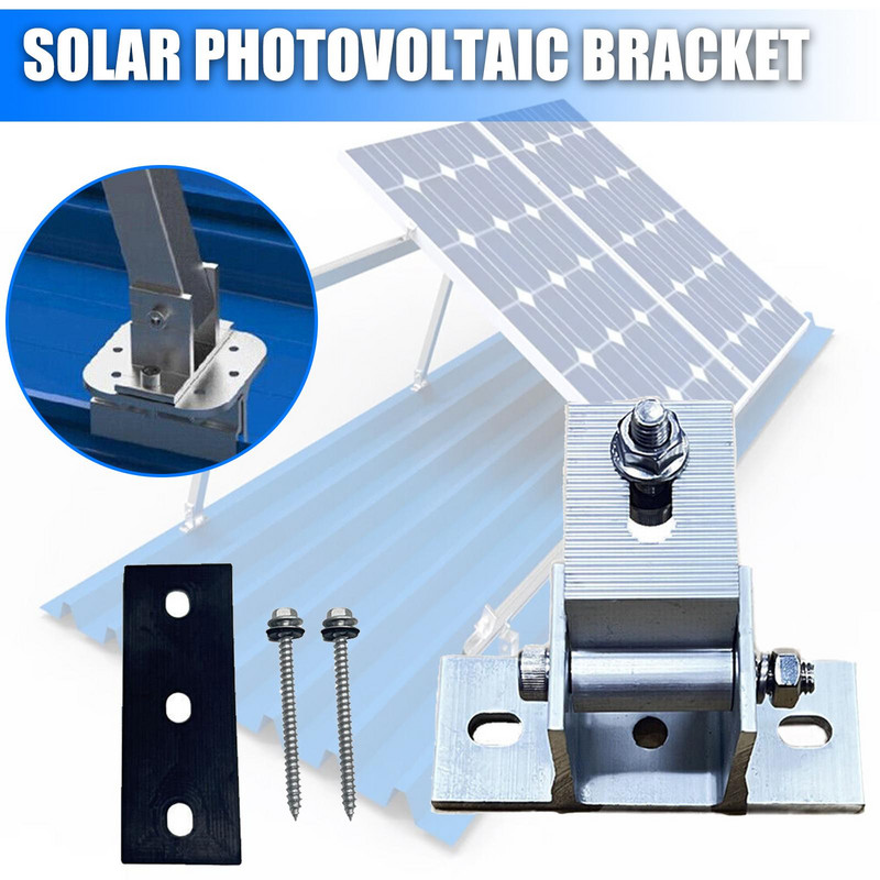 Päikesepaneeli kinnitusklamber mooduli kronstein PV individuaalselt reguleeritav lamekatuse kinnitussõlme alumiiniumklamber