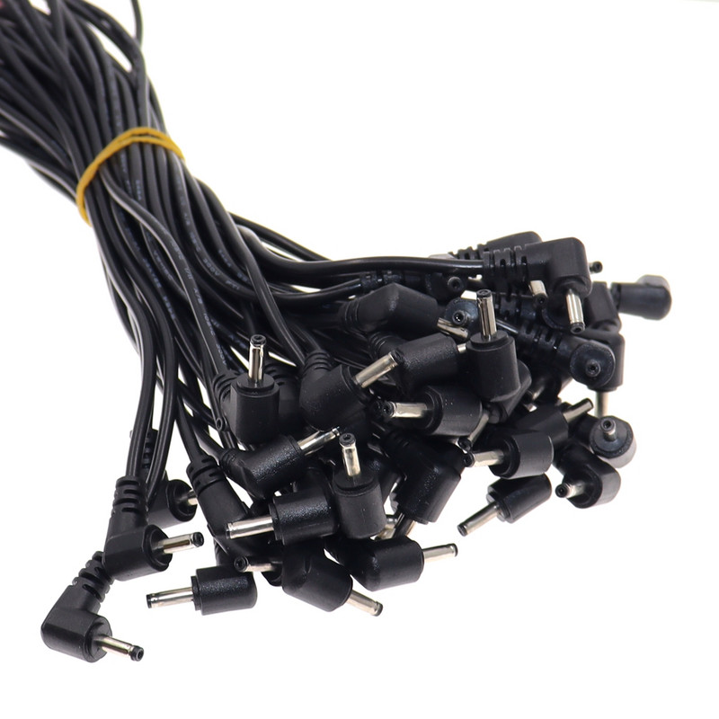 10 vnt. / siunta DC 3,5 * 1,35 mm lizdo kištukas maitinimo kabelis, 3,5 x 1,35 mm nuolatinės srovės moteriškas / vyriškas adapterio nuplėštas laidas, skirtas LED / monitoriui 30 cm