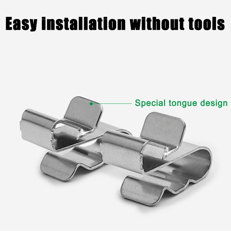 20 tk haagise raami traadiklambrid päikesepaneeli juhtmeklambrid 304 roostevabast terasest kaabliklambrid kahe juhtmega klambrid PV juhtmestiku jaoks