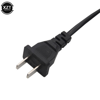 1Pcs 0.6M 2 ft 2 pins AC захранващ кабел САЩ и ЕС Висококачествен захранващ кабел Захранващ кабел за настолен лаптоп