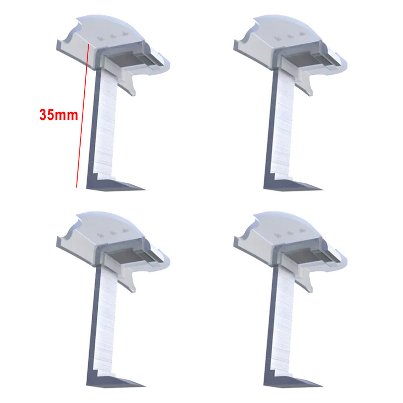 4 tk päikesepaneeli äravooluklambrid fotogalvaanilise paneeli vee äravooluklamber eemaldab automaatselt seisva vee tolmu 30/35/40/45 mm