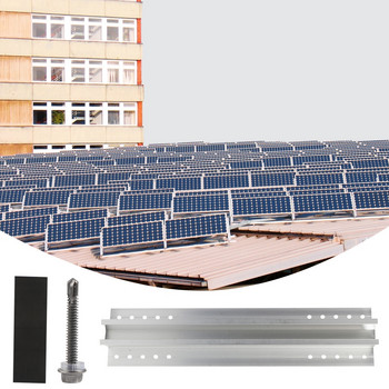 Скоба за монтиране на слънчев панел от алуминиева сплав Мини релса за монтаж на покрив Слънчева система Accs 85WC