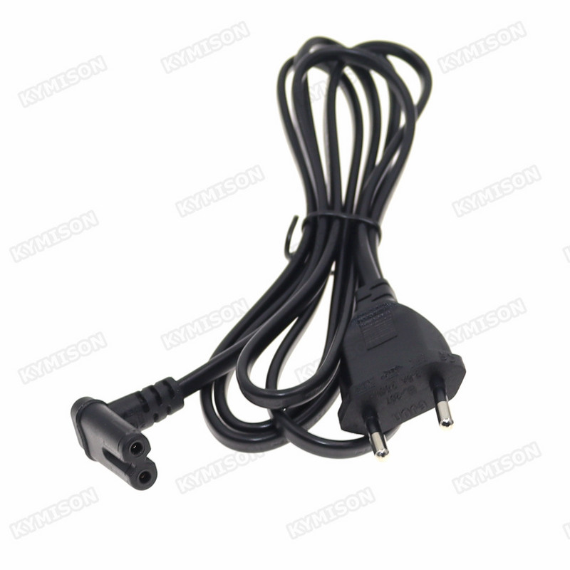 C7 90 laipsnių kampu kintamosios srovės maitinimo laidas, skirtas Samsung Philips Sony LED televizoriui EU Schuko CEE7/16 to IEC C7 maitinimo laido adapterio kabelis VDE laidas