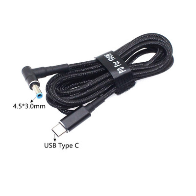 45W 65W 90W 100W USB тип C PD кабел за зареждане Кабел USB C щепсел Преобразувател към захранващ адаптер за лаптоп Конектор за универсални лаптопи