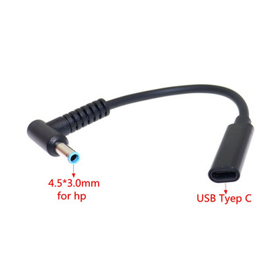 USB 3.1 tipo C PD maitinimo adapterio keitiklis DC kištuko jungties kabelio laidas 5,5x2,5 mm kištukas, skirtas Asus Toshiba nešiojamojo kompiuterio adapteriui