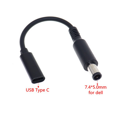 USB 3.1 tipo C PD maitinimo adapterio keitiklis DC kištuko jungties kabelio laidas 5,5x2,5 mm kištukas, skirtas Asus Toshiba nešiojamojo kompiuterio adapteriui