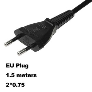 BSOD elektromos kábel EU tápkábel 2 tűs kábel 1,5 méteres 250 V 2,5 A US tápkábel UK tápkábel vezetékes tápkábel elektromos áramhoz