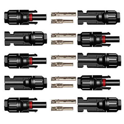 SUYEEGO 10 Pairs Solar Connector Αδιάβροχο ηλιακό βύσμα Συνδέσεις καλωδίων αρσενικό θηλυκό για ηλιακά πάνελ και φωτοβολταϊκά συστήματα