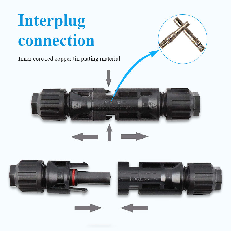 SUYEEGO 10 pāru saules savienotājs, ūdensnecaurlaidīgs saules spraudnis.