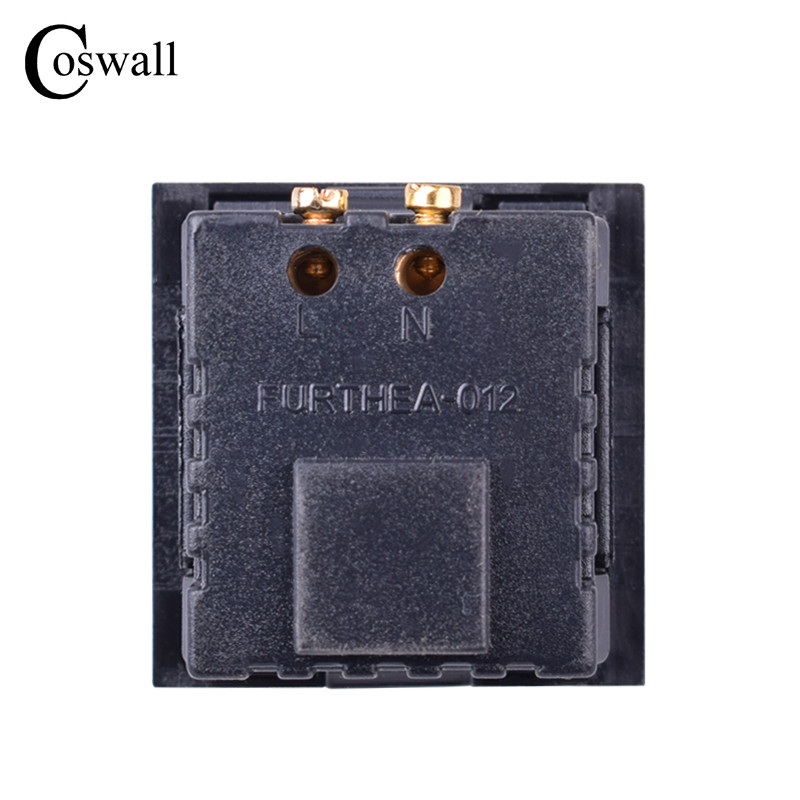 COSWALL kvalitātes iebūvējamā USB un C tipa / dubultā USB uzlādes izejas modulis galda ligzdai, maksimālais 2,1 A ar LED indikatoru