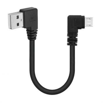 Καλώδιο φόρτισης δεδομένων USB σε Micro Καλώδιο 90 μοιρών Ορθή γωνία αγκώνα MicroUSB Κινητό τηλέφωνο Android Γενική γραμμή καλωδίου δεδομένων