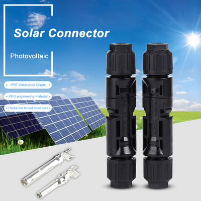 1000V фотоволтаична PV мъжка и женска комбинирана кутия Инверторен щепсел за панел Водоустойчив IP67 слънчев конектор