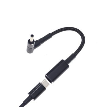 100W USB Type C PD Καλώδιο γρήγορης φόρτισης Καλώδιο USB C Θηλυκό σε 3,5*1,35mm Αντάπτορας αρσενικού βύσματος για φορητό υπολογιστή Jumper Ezbook