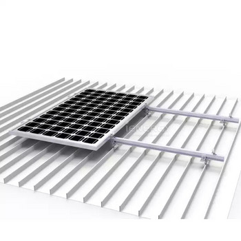 Έργο ηλιακών φωτοβολταϊκών εγκατεστημένο σε σφιγκτήρες στερέωσης οροφής μόνιμης ραφής οροφής από μεταλλικό κασσίτερο
