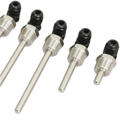 2 buc Oțel inoxidabil Thermowell G 1/2\\\" Filet pentru senzor de temperatură Manșon de imersie Buzunar Accesorii solare