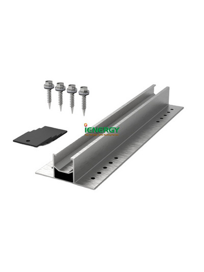 Metāla mini sliedes jumta saules paneļa montāžas sistēma skārda jumta stiprinājuma kronšteina sliede 300 400 mm Viegli uzstādāma