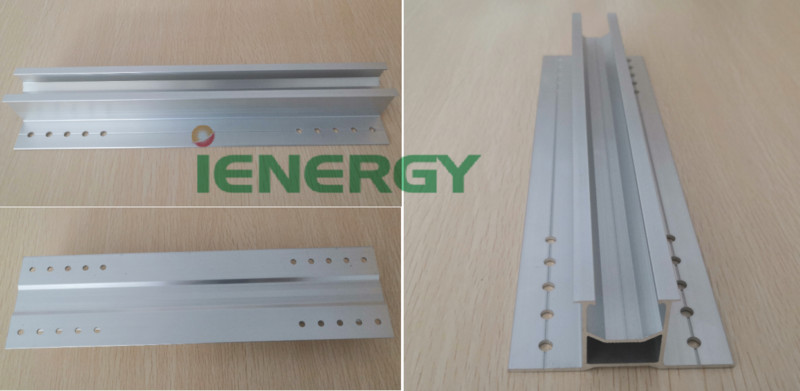 Metāla mini sliedes jumta saules paneļa montāžas sistēma skārda jumta stiprinājuma kronšteina sliede 300 400 mm Viegli uzstādāma