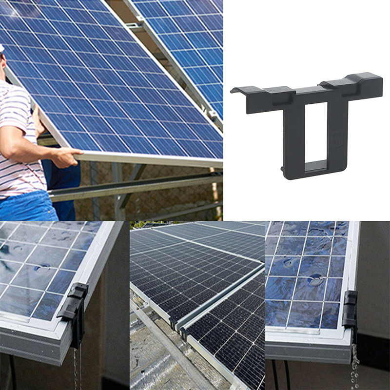 10 tk 35/40/45/50 mm päikesepaneeli klamber mudaeemaldusklamber vee äravoolu vee ümbersuunamise klamber fotogalvaanilise paneeli vee äravooluklambrid