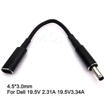 100W USB 3.1 Type C Female to DC 7.9*5.0 4.0*1.35 5.5*2.5 4.8*1.7 mm Male PD Power Charger Adapter Connector Καλώδιο για lenovo HP