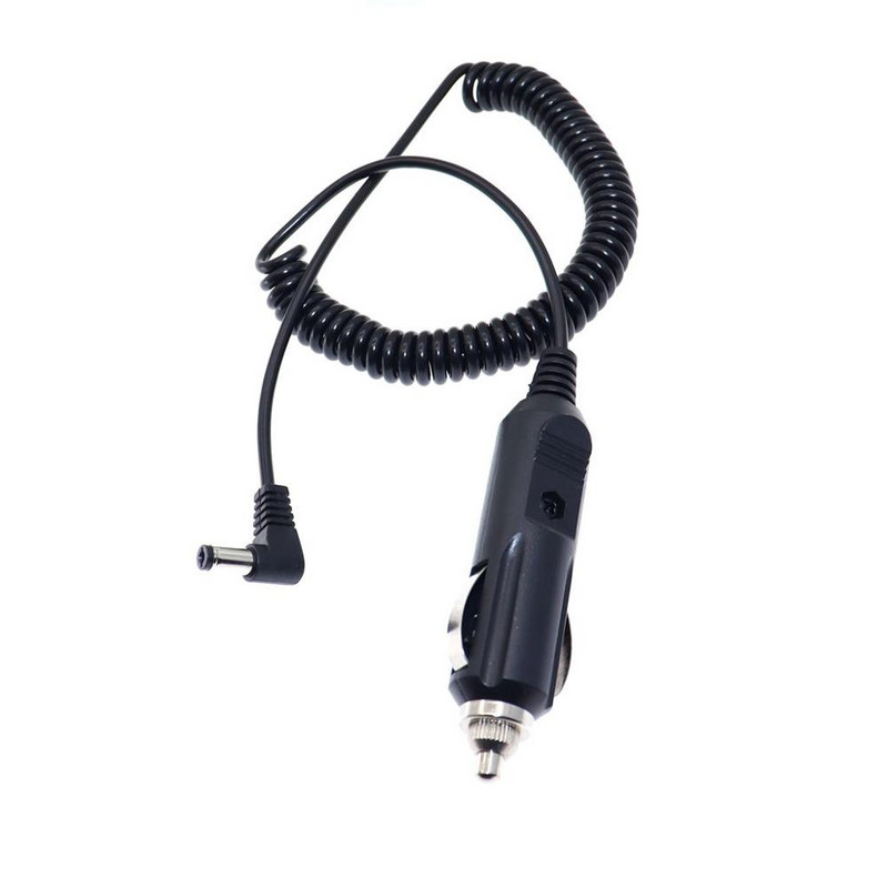 12V 1A DC 5,5x2,1mm jaudas automašīnas transportlīdzekļa lādētāja adaptera vads taisnā leņķī līdzstrāvas ligzda izvelkamais kabelis ar drošinātāju 2m/6,6ft