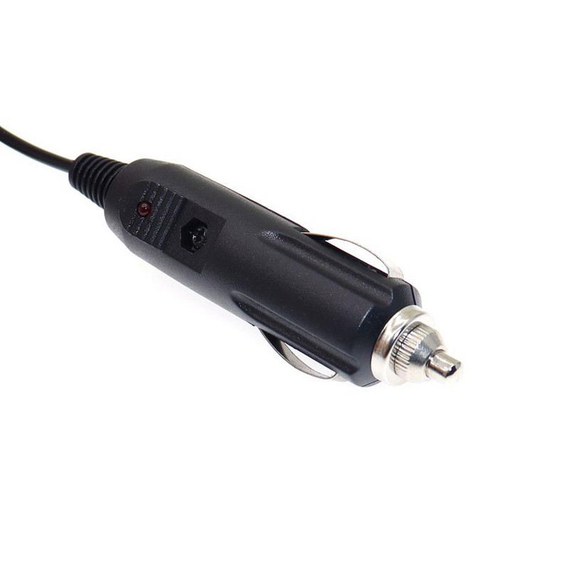 12V 1A DC 5,5x2,1mm jaudas automašīnas transportlīdzekļa lādētāja adaptera vads taisnā leņķī līdzstrāvas ligzda izvelkamais kabelis ar drošinātāju 2m/6,6ft