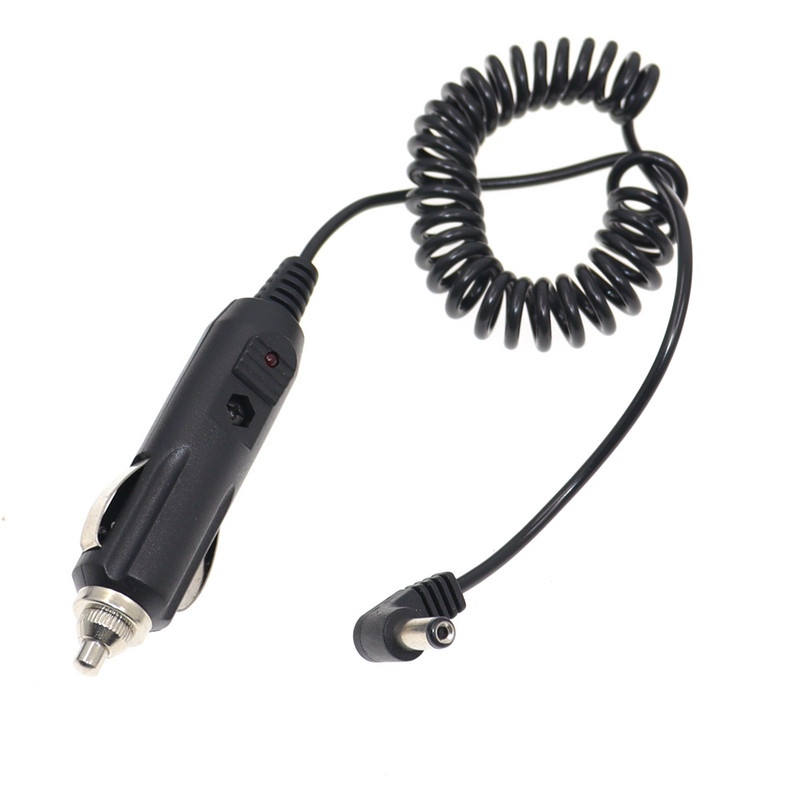 12V 1A DC 5,5x2,1mm jaudas automašīnas transportlīdzekļa lādētāja adaptera vads taisnā leņķī līdzstrāvas ligzda izvelkamais kabelis ar drošinātāju 2m/6,6ft