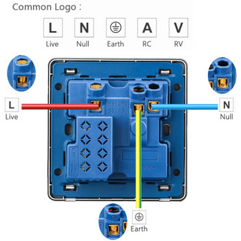 Avoir Wall RJ45 Υποδοχή υπολογιστή Υποδοχή τηλεόρασης Μαύρο Ματ Πλαστικό Πάνελ 86mm * 86mm Καλωδιακή Διεπαφή Δικτύου Έξοδος Υποδοχές