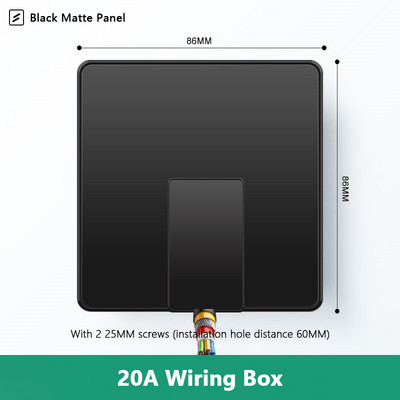 Avoir Wall RJ45 Υποδοχή υπολογιστή Υποδοχή τηλεόρασης Μαύρο Ματ Πλαστικό Πάνελ 86mm * 86mm Καλωδιακή Διεπαφή Δικτύου Έξοδος Υποδοχές