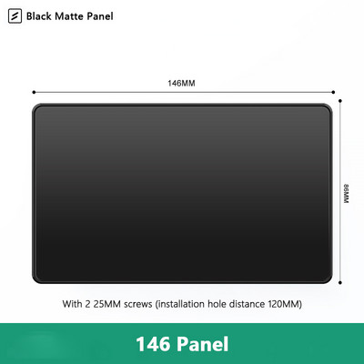 Avoir Wall RJ45 Υποδοχή υπολογιστή Υποδοχή τηλεόρασης Μαύρο Ματ Πλαστικό Πάνελ 86mm * 86mm Καλωδιακή Διεπαφή Δικτύου Έξοδος Υποδοχές